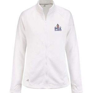 PGA Championship 2022 Ladies Adidas Textured Jacket - White